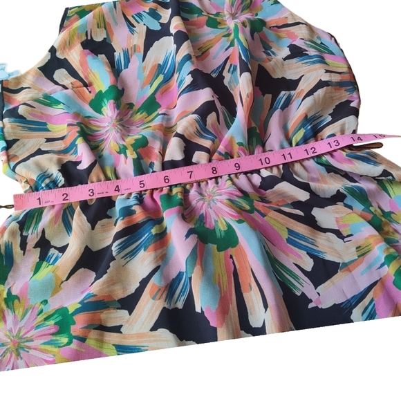 Sweet Pea New York by Stacy Frati Size Small Floral Halter Midi Dress - Picture 6 of 7